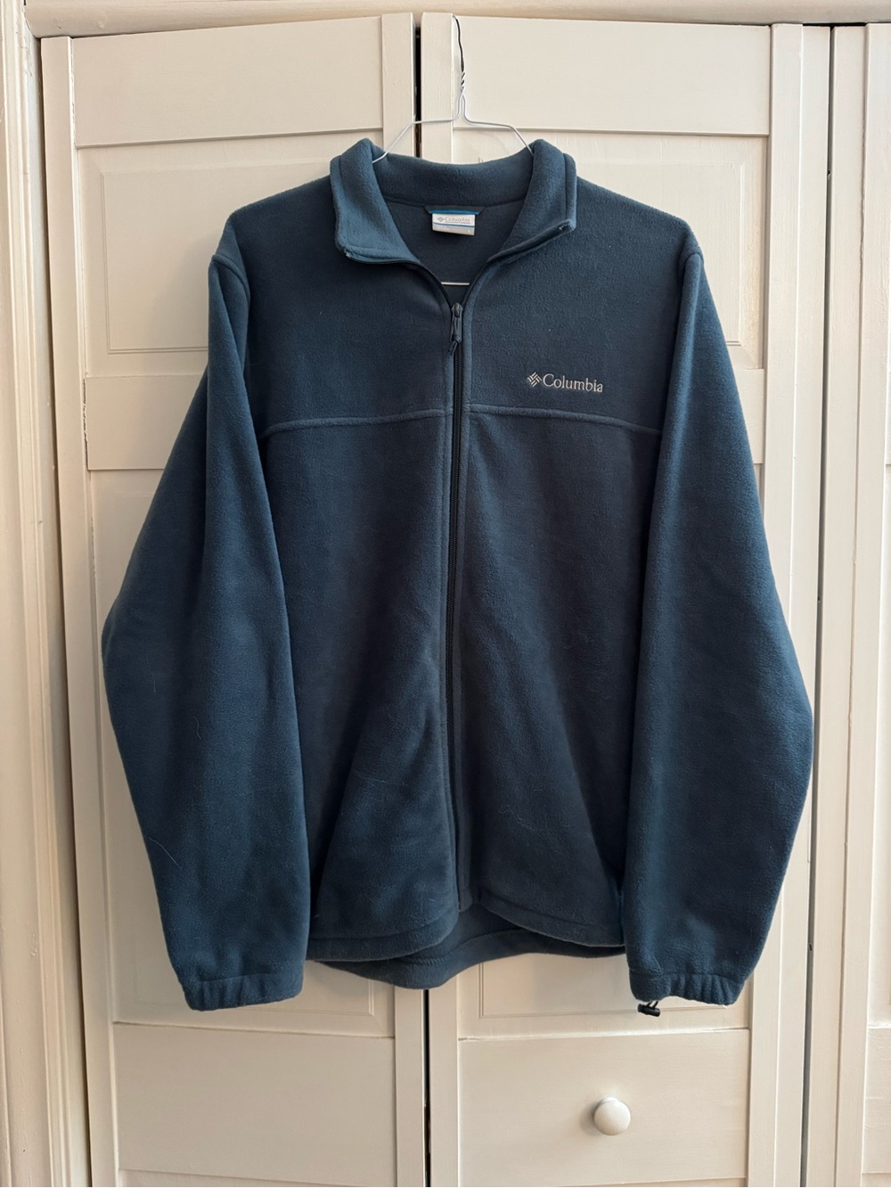 Columbia Men’s Full Zip Fleece Jacket, Blue, Size Large